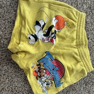 Looney Tunes Squad Yellow Shorts